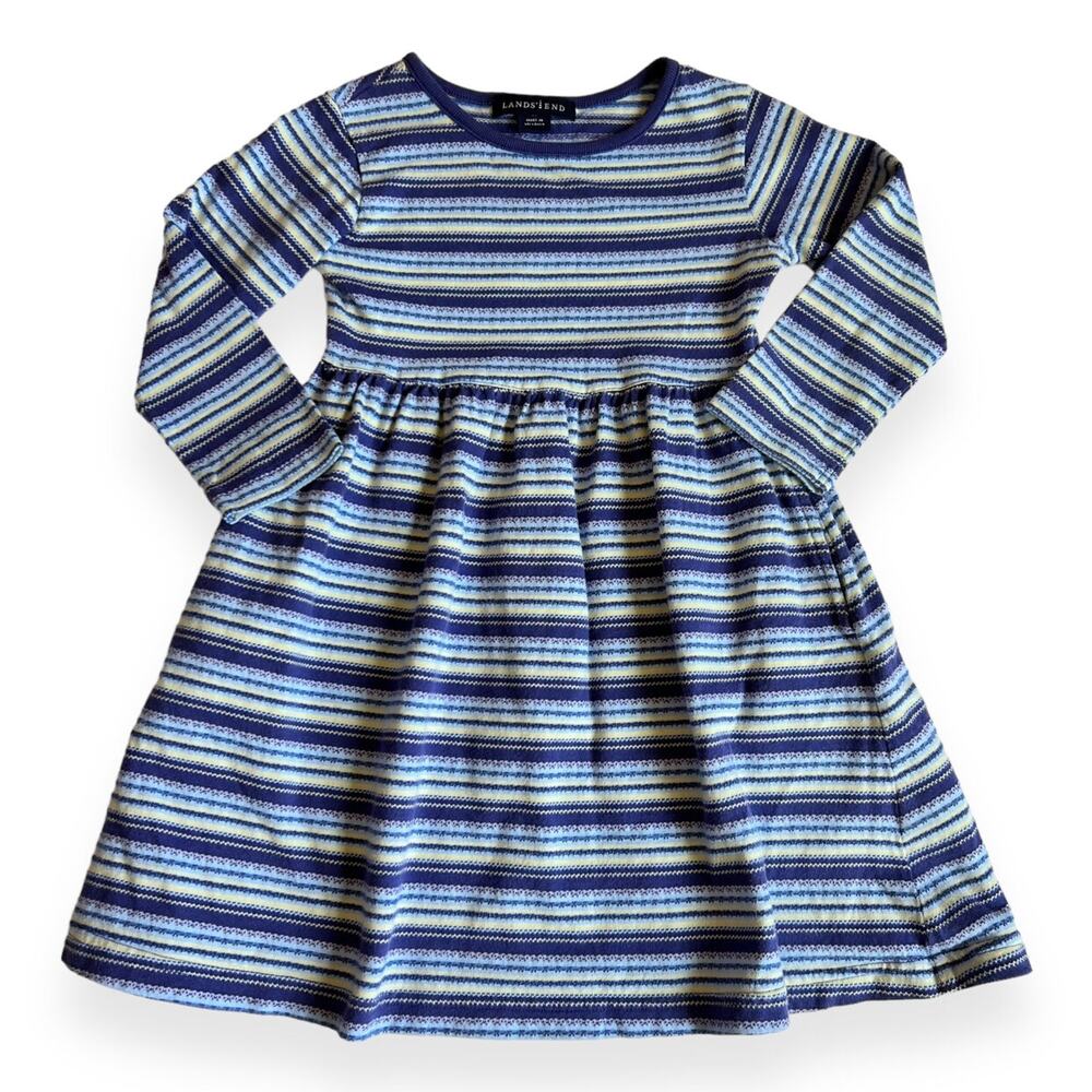 Lands End Striped Dress